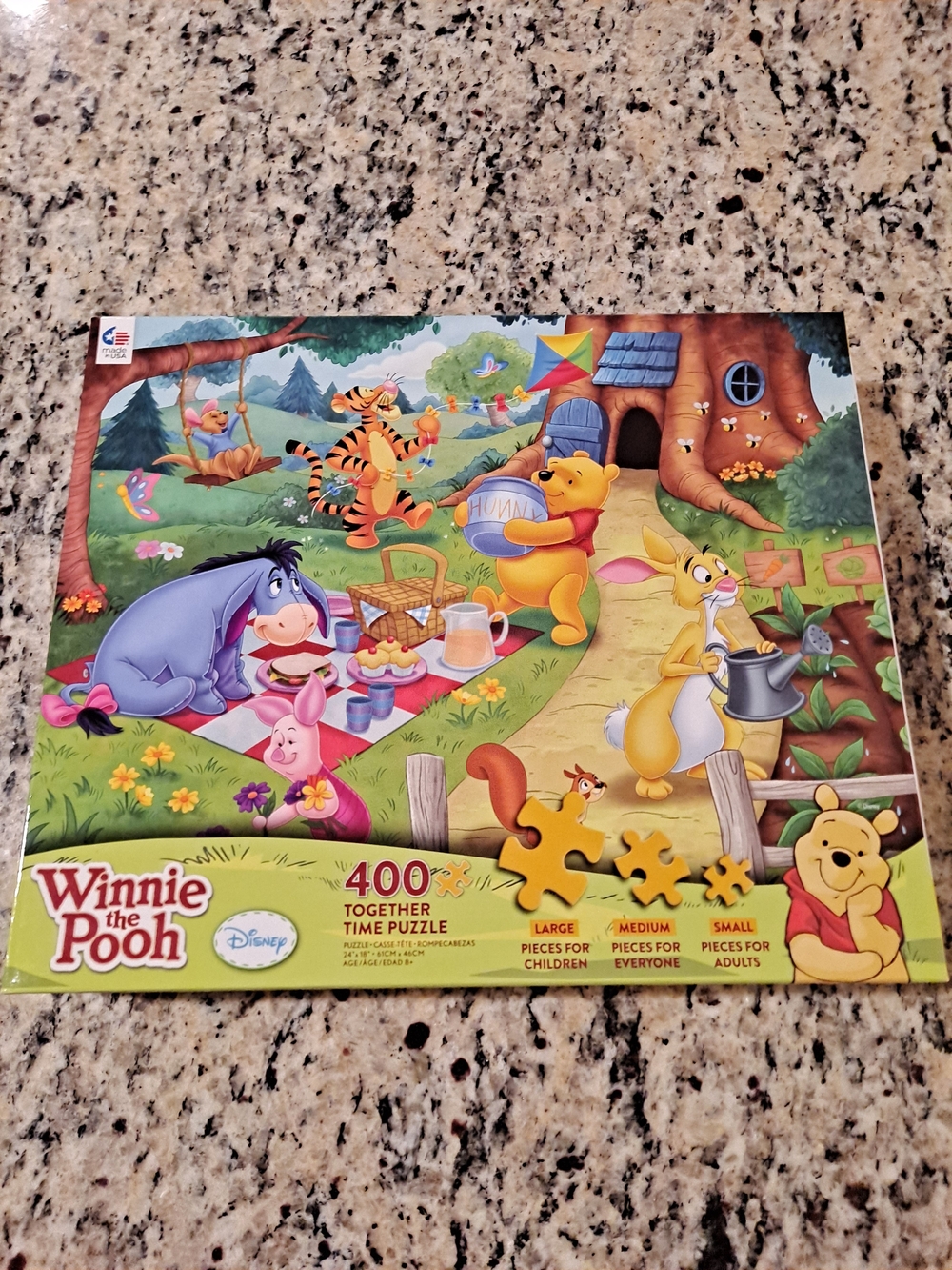 Disney Winnie the Pooh Together Time 400 Piece Family Jigsaw Puzzle by Ceaco